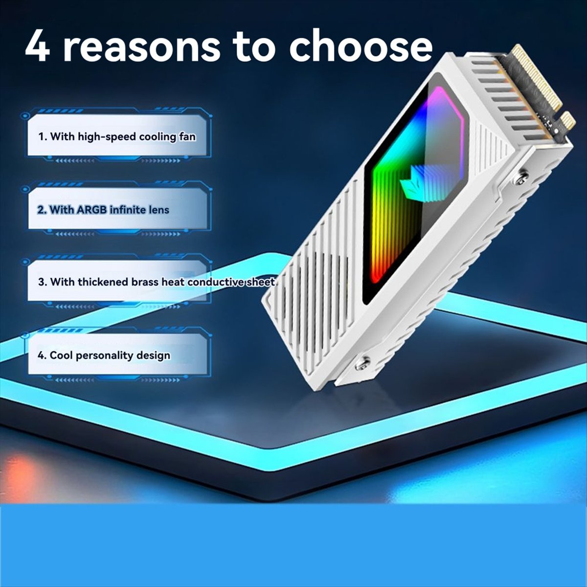 Heatsink - 【A60I】 M2 SSD HDD Cooler ARGB