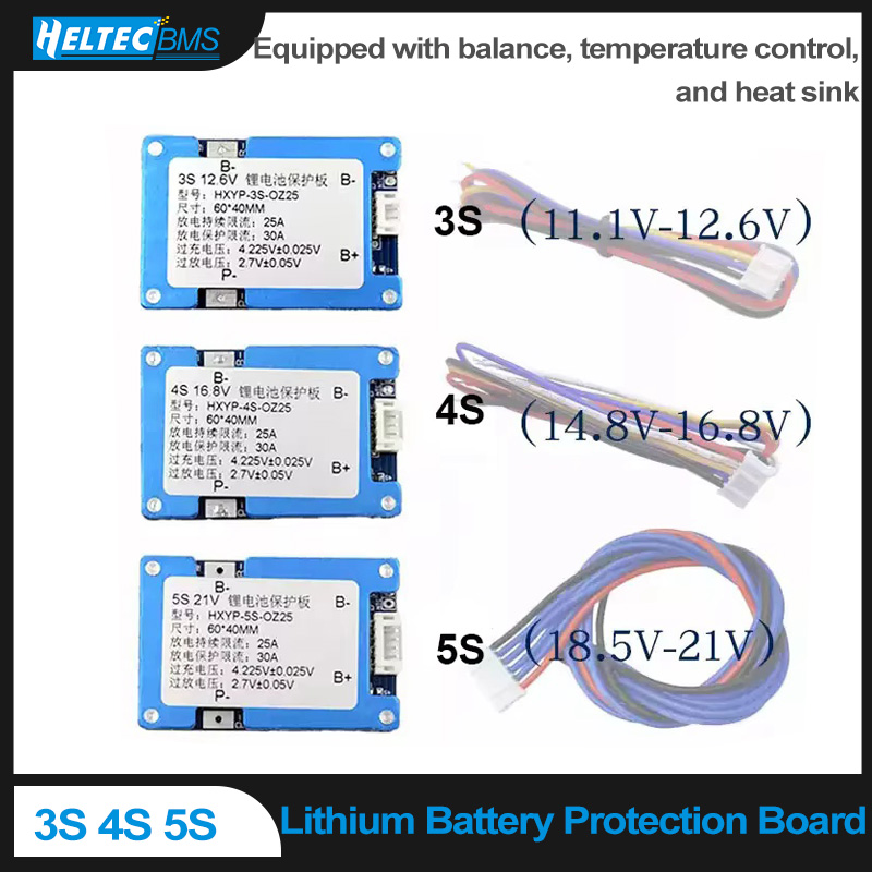 3S 4S 5S 25A BMS 18650 Lithium - Heatsink recension och pris