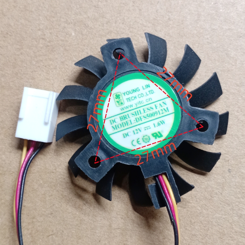 1PC New for DFS500912L DFS5009 - Cpu Fan recension och pris